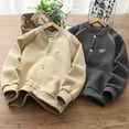 thumbnail image 6 of KYAIGUO Boys Casual Jacket Outwear for Kids Teen,Toddler Spring Fall Coats Short Long Sleeve Jacket Button Bomber Baseball Jacket,Sizes 3-15 Years, 6 of 7