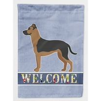 Shepherd Pit Mix #1 Welcome Flag Canvas House Size