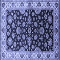thumbnail image 1 of Ahgly Company Indoor Square Oriental Blue Industrial Area Rugs, 4' Square, 1 of 4