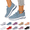 Blue, variant on EKVAHL Women's Walking Shoes Slip on Sock Sneakers Breathable Soft-Soled Low-top Training Shoes Ladies Wide Width Nursing Work Air Cushion Mesh Casual Running Jogging Shoes Light Gray