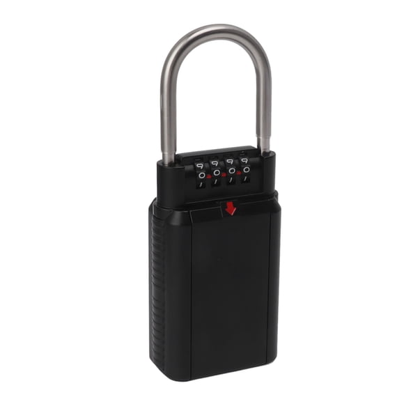 Password Key Box, 4 Digit Aluminum Alloy Combination Safe Portable Waterproof Key Safe Storage Lock Box for Home Factory