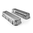 thumbnail image 4 of Speedmaster PCE314.1028.04 Compatible with Chevy BBC 454 Nostalgic Finned Aluminum Valve Covers - Tall w/ Hole, 4 of 8