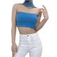 thumbnail image 2 of Lucakuins Chaleco de punto para mujer, sin mangas, cuello halter, sólido, ajustado, top corto de verano para fiesta de club Lucakuins  moda, 2 of 9