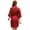 Deep Red, variant on Women Short Satin Robe‌ Gold Glitter Bridesmaid Sleepwear Bathrobe Wedding ‌Party S-2XL