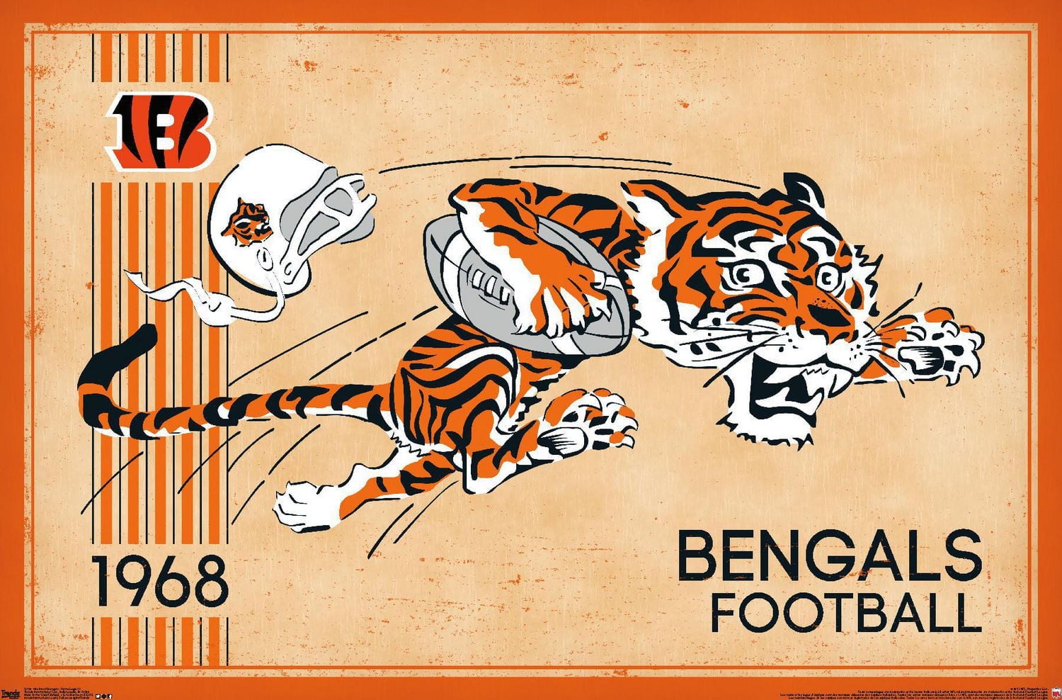 NFL Bengals de Cincinnati - Logo rétro 14