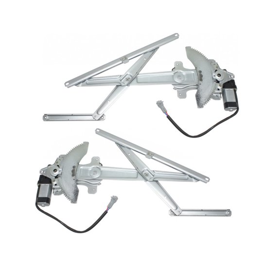 For Toyota Tacoma 1995-2004 Window Regulator Assembly Driver and Passenger Side | Pair | Front | Power | Gear Type | Replacement For TO1350132, TO1351132 | 69802-35090, 69801-35100