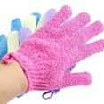 thumbnail image 2 of Triani 4 Pair Set Scrubbing Exfoliating Gloves, Double Side Durable Nylon Shower Gloves, Body Scrub Exfoliator for Men, Women & Kids, Bath Scrubber for Acne & Dead Cell, 2 of 2