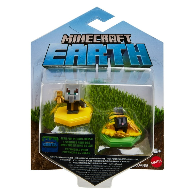 MINECRAFT EARTH Boost Mini Figure 2-pack, NFC Chip Enabled for