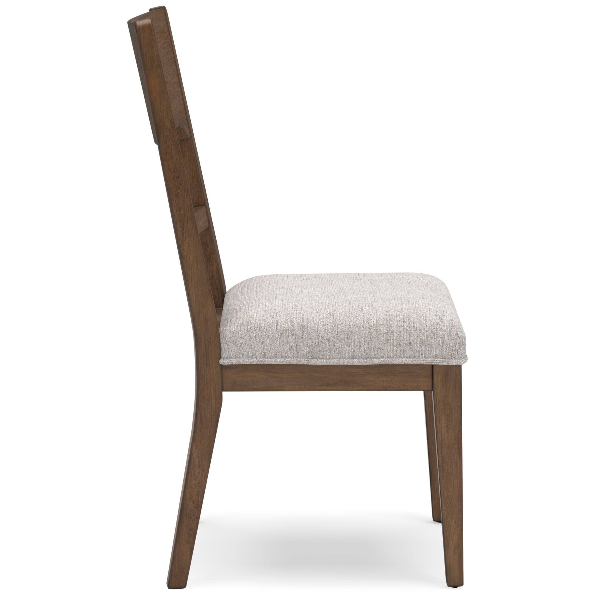 Signature Design by Ashley Cabalynn Dining Side Chairs Set of 2, Oatmeal and Light Brown Upholstered Dining Chairs with Hardwood Frame