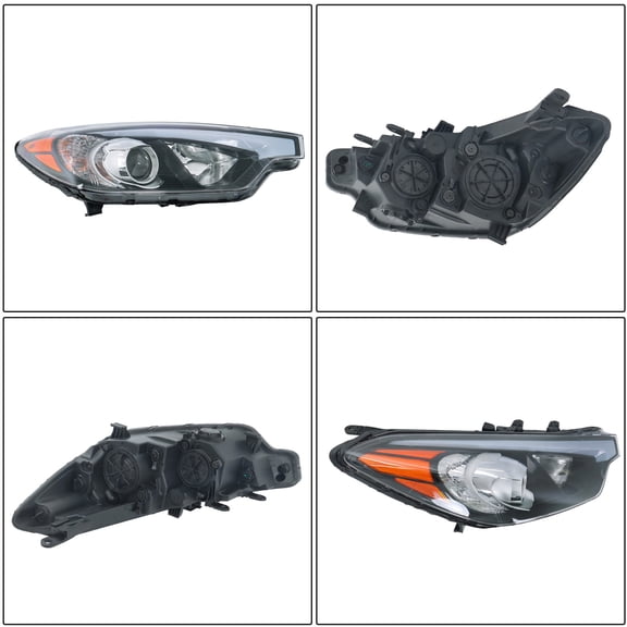 Headlight Assembly For Kia Forte 2014-2016 Headlamp Passenger Side Halogen