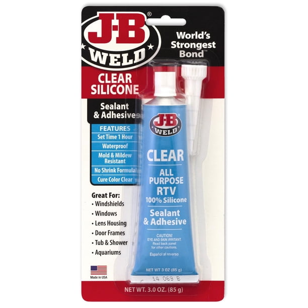 Sellador de silicona Adhesive J-B Weld 31310 RTV, 90 ml, transparente