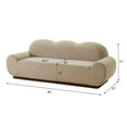 thumbnail image 4 of Christopher Knight Home 88" Cloud Curved Sofa, Modern Chenille Upholstered 3 Seater Couch, Nomad, 4 of 7