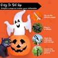 thumbnail image 6 of Joyfy 5ft Halloween Inflatable Ghost with Pumpkin and Cat,Lighted Halloween Blow Up Yard Decorations with Built-in LED Lights,Outdoor Indoor Yard Lawn Garden Party, 6 of 10