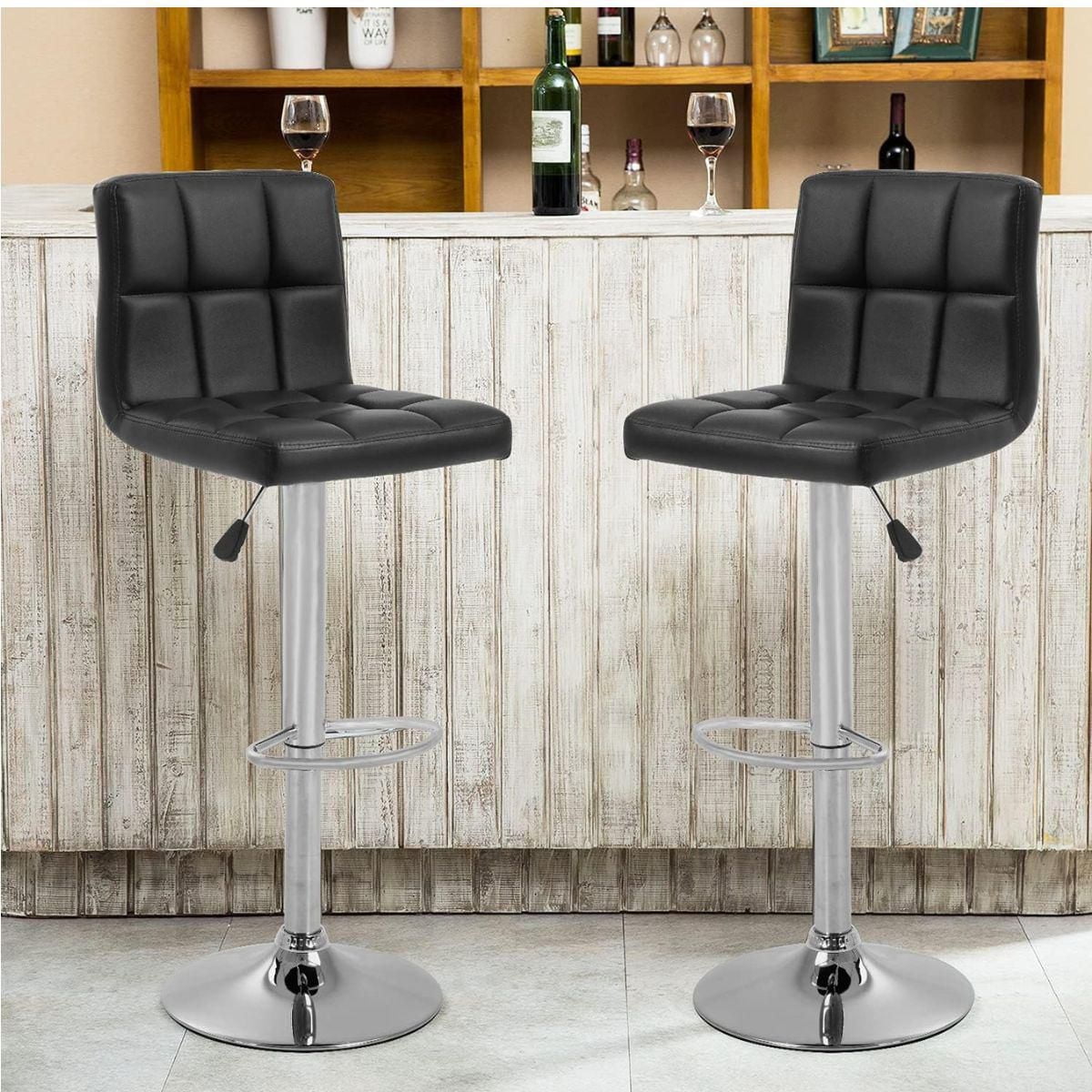 Heavenly Collection Leather Adjustable Stool