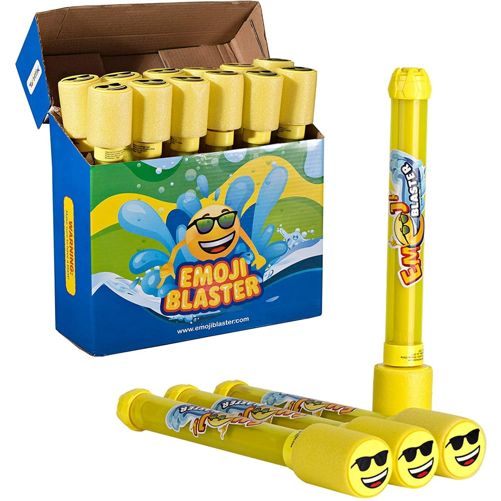 12 Pack Emoji Blaster Water GunsBulk Pack Water Shooters For Summer