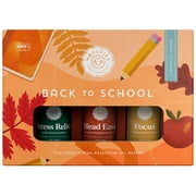 Back to School Essential Oil Collection Incl. Stress Relief, Head Ease & Focus Oil Blend | for Attention, Focus, Calm, Mental Clarity | 10ML