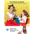 thumbnail image 4 of Micrófono de karaoke MetFut inalámbrico Bluetooth con altavoz gris, 4 of 8