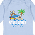 thumbnail image 4 of Inktastic Surfing Future Surfer Bear Boys or Girls Long Sleeve Baby Bodysuit, 4 of 5