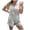 Grey, variant on Womens Rompers for Summer, Women's Jumpsuit - Knit Romper with Adjustable Waistband Sleeveless Summer Jumpsuit Pockets Casual Short Romper for Women Grey M