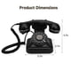 thumbnail image 3 of Retro Landline Telephone,Old Fashioned Vintage Landline Phones with Classic Metal Bell Retro Telepho, 3 of 5