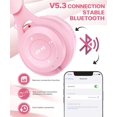 thumbnail image 2 of scorking Auriculares Bluetooth para niños, auriculares inalámbricos Bluetooth 5.3 para niños, micrófono incorporado, uso cómodo y sonido HD, auriculares para niños y niñas, viajes escolares, tableta i, 2 of 5