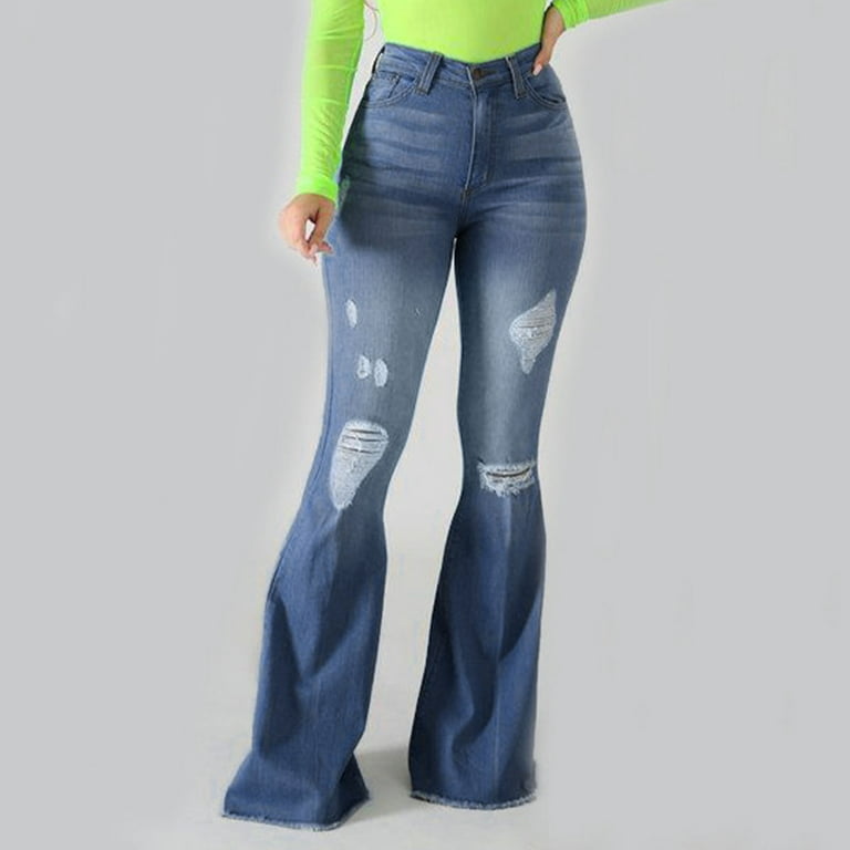 Bigersell Women's Modern Bootcut Jean Full Length Pants Jeans