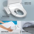 thumbnail image 3 of TOTO SW302301 WASHLET KC2 Bidet Électronique Rond Siège de Toilette Coton Blanc, 3 of 5