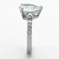 thumbnail image 4 of High polished (no plating) Stainless Steel Ring with AAA Grade CZ in Clear for Women Clear Stone Color Style TK1493 Size 10, 4 of 4