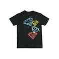 thumbnail image 4 of Superman Boys' Iconic Shield Logo on Repeat Youth Graphic Print T-Shirt, 4 of 5