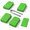 Green, variant on 200 Count Yellow 4 3/4" x 2 3/8" Plastic Heavy Duty Shipping Tags with Pre-Attached Wire