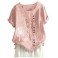 thumbnail image 1 of Birdeem T-Shirt Sans Bretelles à Manches Courtes Col en V Uni pour Femmes, 1 of 3