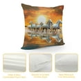 thumbnail image 4 of Shiartex Short Plush Pillowcase 1 Piece - A Galloping Horse for Home Decor White, 4 of 5