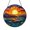Acrylic 3.5 Inch, variant on Fantasy Ocean Sunset Stained Glass Ornament – Handmade Winter Hanging Art