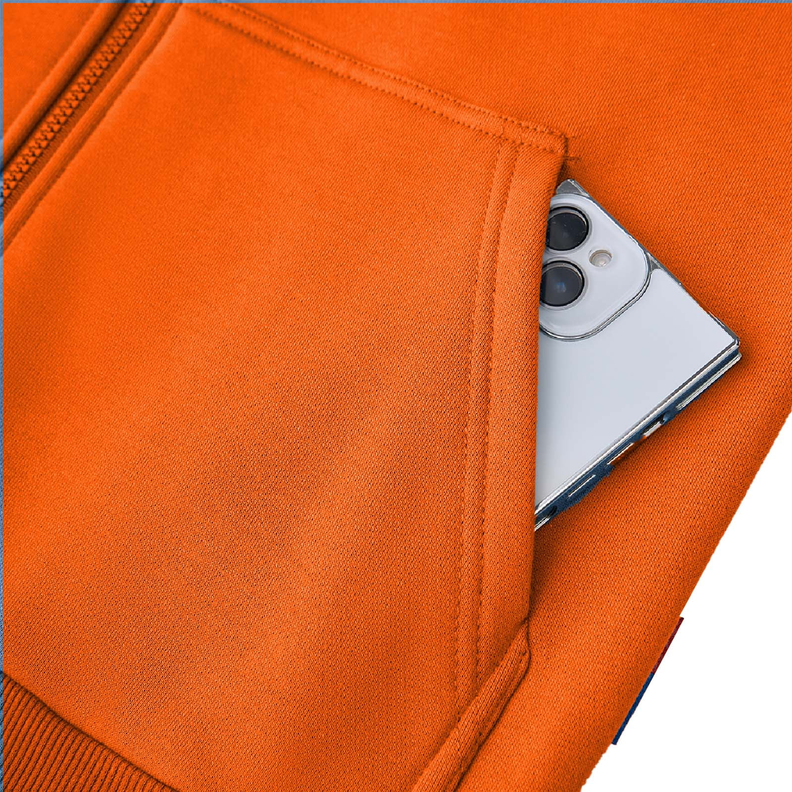 UNIFU FR Shirts for Men Flame Resistant Zipper 12OZ Heavy Weight Long Sleeve Fleece 100% C NFPA2112/CAT2 Hooded Sweatshirt