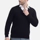thumbnail image 3 of Suéter de manga larga top de punto suave con cuello en V de moda para hombres para trabajo de oficina ANGGREK Otros, 3 of 8
