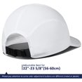 thumbnail image 3 of Gorro deportivo elástico negro NQ con gorras para correr suaves ligeras y transpirables unisex, 3 of 5