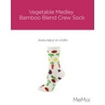 thumbnail image 2 of MeMoi Vegetable Medley Bamboo Blend Crew Sock - Womens - Female, 9-11, Ivory, 2 of 7