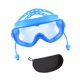 thumbnail image 1 of Gafas de natación cómodas, visión amplia, antivaho, protección ocular con tapones para los oídos azul, 1 of 9