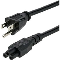 AC Power Cord for Startech Standard Laptop NEMA 5-15P to C5 -Slot Laptop Computer Power Cable - Power cable - IEC 320 EN 60320 C5 (F) - NEMA 5-15 (M)
