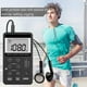 thumbnail image 3 of Radio de bolsillo portátil de doble banda AM/FM con pantalla digital, mini radio (negro), 3 of 9