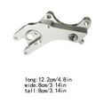 thumbnail image 4 of Mountain Bicycle Tire Disc Frame Mount Aluminum Alloy Disc Frame Mount Upgrade Replacement Brake Conversion Adaptor Cycling Accessory Silver, 4 of 7