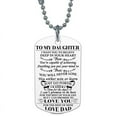 thumbnail image 4 of AkoaDa To My Son Daughter I Want You To Believe Love Dad Mom Dog Tag Military Necklace Ball Chain Son Birthday Graduation Gifts(Silver-Mom to daughter), 4 of 9