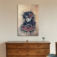 thumbnail image 3 of wall26 - Canvas Print Wall Art - Day of The Dead (Dia De Los Muertos) Themed Art Vintage Sugar Skull Girl with Roses - Gallery Wrap Modern Home Art | Ready to Hang - 32x48 inches, 3 of 3