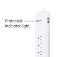 GE 7Outlet Surge Protector with 12 ft. Extension Cord, White