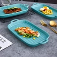 thumbnail image 4 of "Bruntmor | Christmas Dinner Plates 10"" X 6"" Set Of 4 Serving Platters Porcelain", 4 of 10