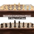 thumbnail image 5 of Sterling Games Wooden Chess Table with Checkers Backgammon Combo Set, Espresso Ember, 5 of 10