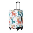 thumbnail image 3 of Multi-Size Suitcase Protective Cover Full Range Double Stitching Invisible Zipper For Travel Business Playful Reindeer Pattern Medium, 3 of 8