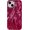 Red, variant on Pleated Water Ripple Chrome Plating Electroplated Wave Pattern Soft Compatible with iPhone Case (Silver,iPhone 14 Pro)
