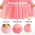 thumbnail image 4 of Actgleam Toddler Girls Tutu Dress long Sleeves Tulle for Girl Dresses,Pink,6-7Years, 4 of 10