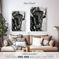 thumbnail image 4 of Elephant Stock Buffalo Portrait Wall Art - Vertical Canvas Wall Art - Living Room Wall Decor - Animal Canvas - White And Gray Decor By Phburchett - 20" x 30", 4 of 8